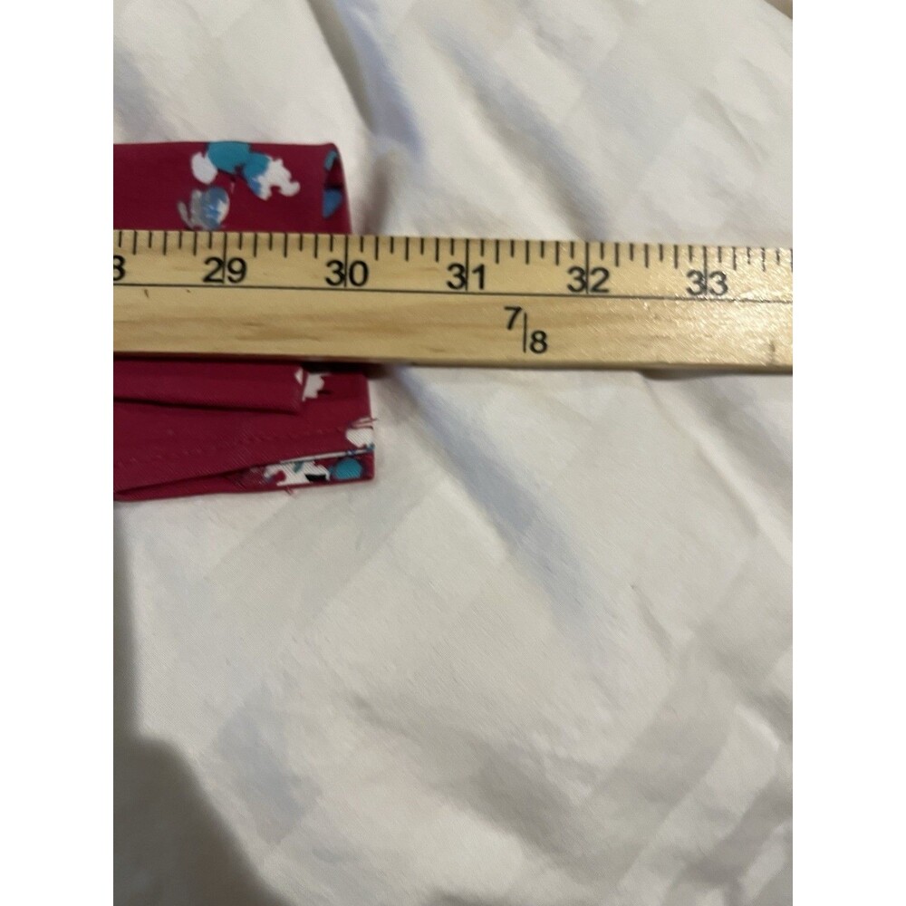 Kate & Mallory Pants Red Print Stretch Canvas Pull On Tapered Leg Plus XL New - Picture 8 of 8